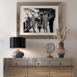 Lampa stołowa Mamo Deluxe Ø31x38 cm szara - klosz czarny