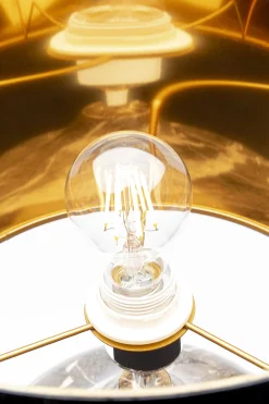 Lampa stołowa Mamo Deluxe Ø31x38 cm szara - klosz czarny