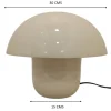 Lampa Stołowa Mushroom Błyszcząca Ecru 27cm