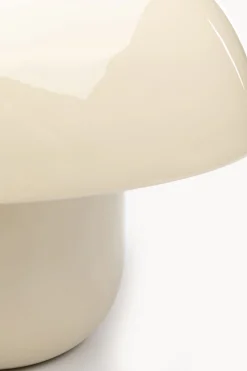 Lampa Stołowa Mushroom Błyszcząca Ecru 27cm