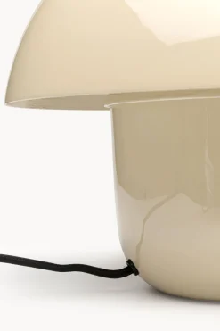 Lampa Stołowa Mushroom Błyszcząca Ecru 27cm