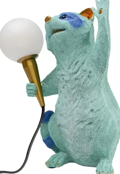 Lampa stołowa niebieska wesoły szop 19x31 cm