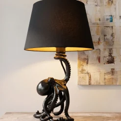 Lampa Stołowa Octopus Czarna 47cm