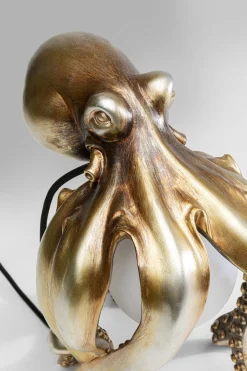 Lampa stołowa Octopus 26x34 cm złota