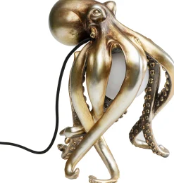 Lampa stołowa Octopus 26x34 cm złota