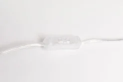 Lampa stołowa palma brązowa rdzawa strusie pióra 60 cm podstawa złota