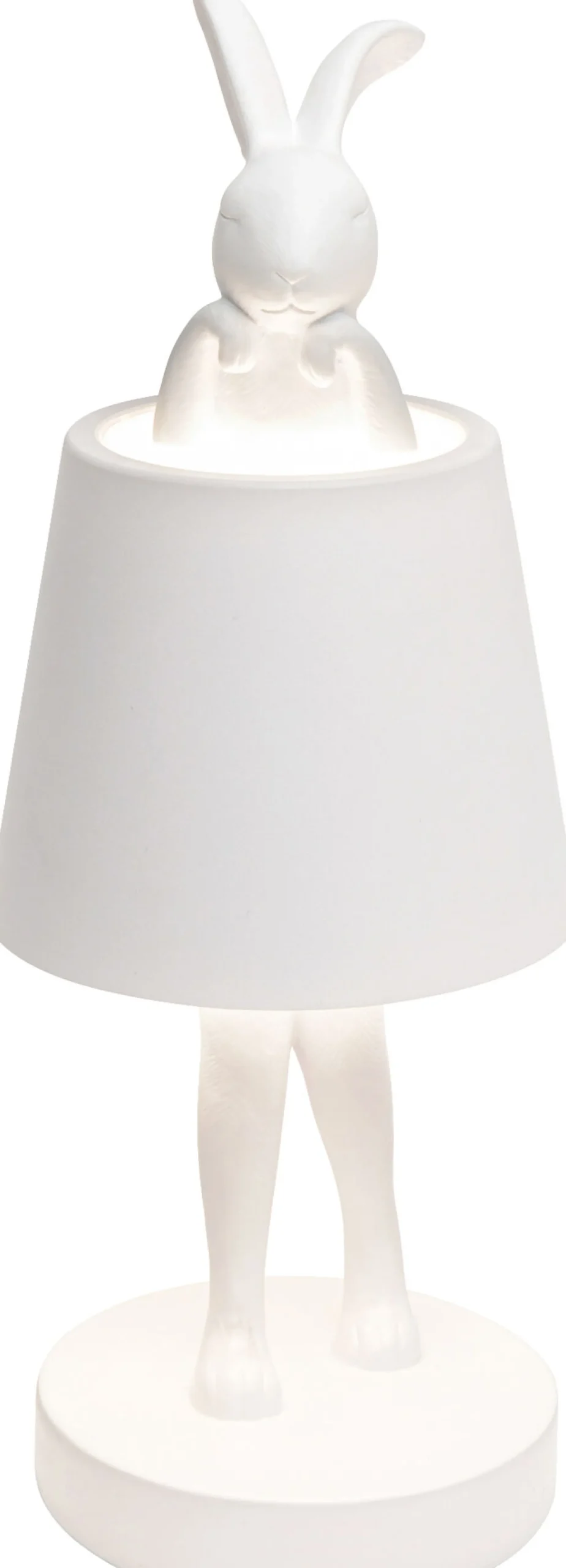 Lampa stołowa Rabbit LED 29 cm biała
