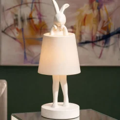 Lampa stołowa Rabbit LED 29 cm biała