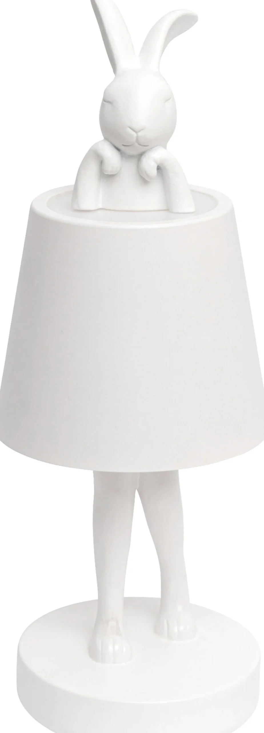 Lampa stołowa Rabbit LED 29 cm biała