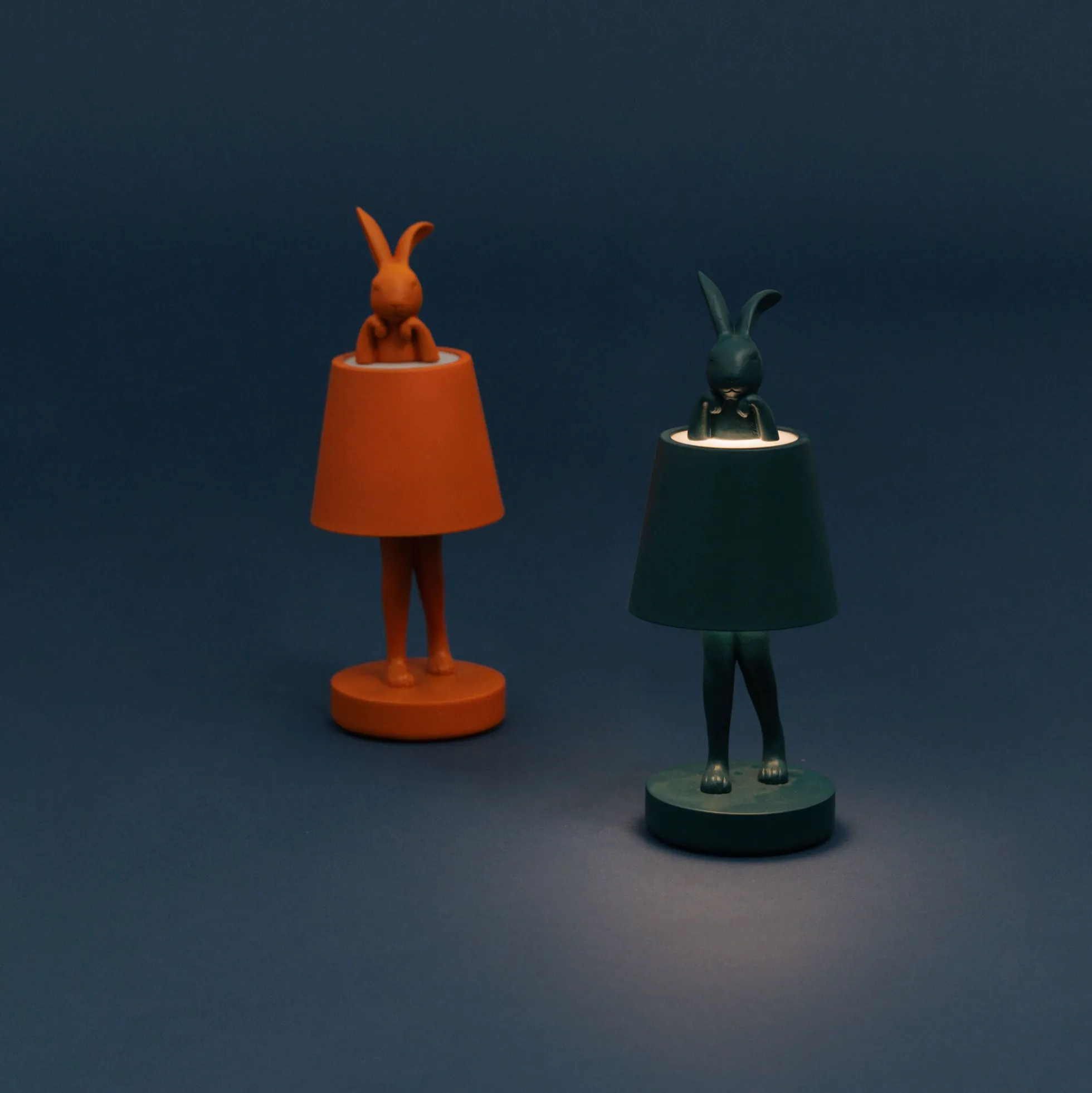 Lampa stołowa Rabbit LED 29 cm petrol
