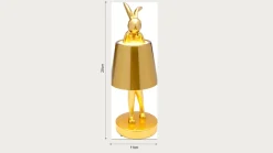 Lampa stołowa Rabbit LED 29 cm pomarańczowa