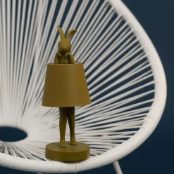 Lampa stołowa Rabbit LED 29 cm zielona