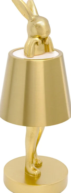 Lampa stołowa Rabbit LED 29 cm złota