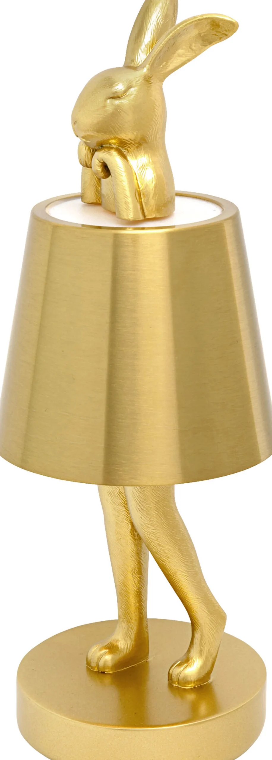 Lampa stołowa Rabbit LED 29 cm złota