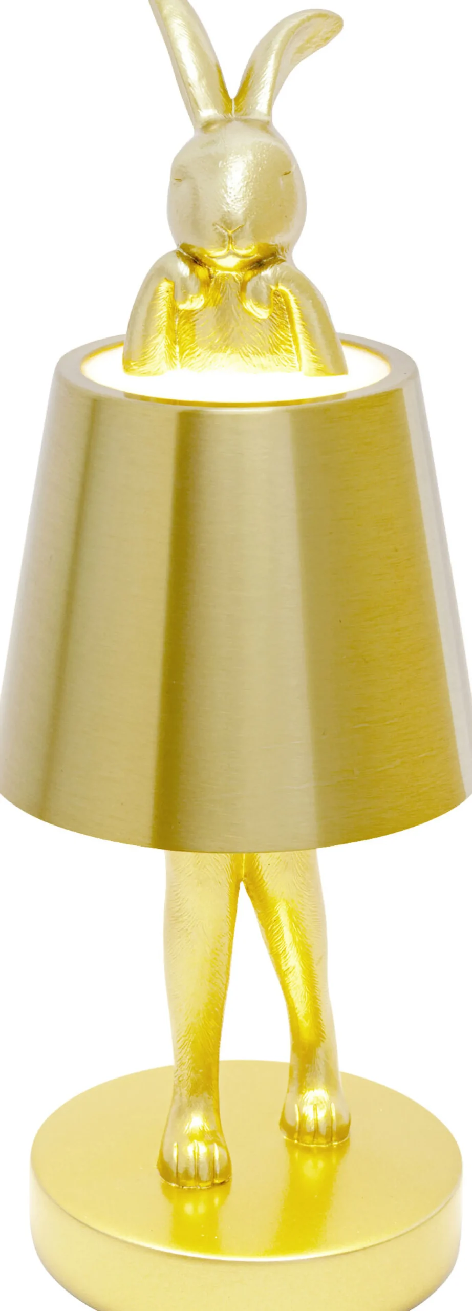 Lampa stołowa Rabbit LED 29 cm złota