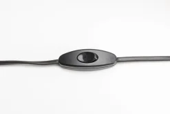 Lampa stołowa różowa szkło i tkanina 42 cm