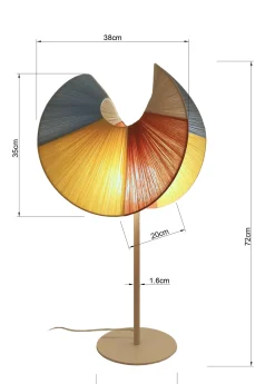 Lampa stołowa Sella 72 cm beżowa