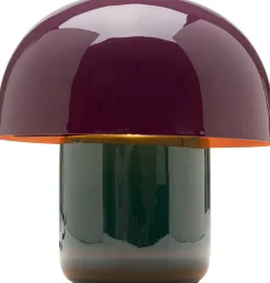 Lampa stołowa stalowa grzybek kolor fioletowo-czarny Ø20x20 cm