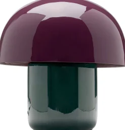 Lampa stołowa stalowa grzybek kolor fioletowo-czarny Ø20x20 cm