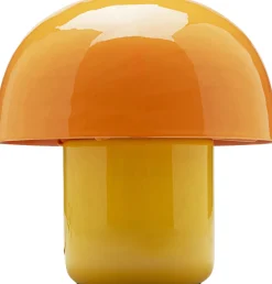 Lampa stołowa stalowa grzybek kolor pomarańczowo-żółty Ø20x20 cm