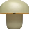 Lampa stołowa stalowa grzybek kolor jasnozielony Ø50x44 cm