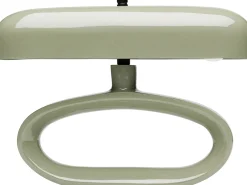 Lampa stołowa stalowa w kolorze zielonym 37x26 cm