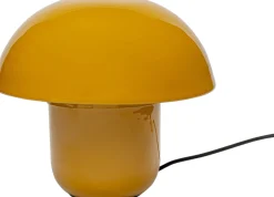 Lampa stołowa stalowa w kolorze żółtym Ø29x27 cm
