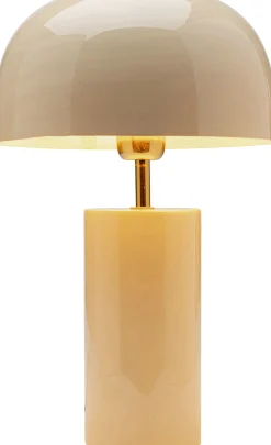Lampa stołowa stalowa w kolorze ecru Ø25x38 cm