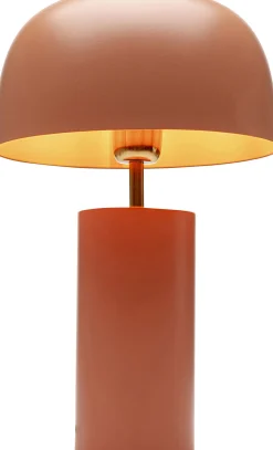 Lampa stołowa stalowa w kolorze terakota Ø25x38 cm