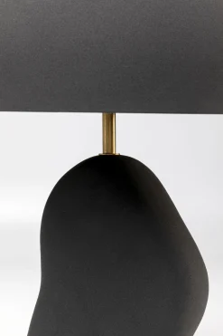 Lampa stołowa stalowa w kolorze czarnym 48 cm