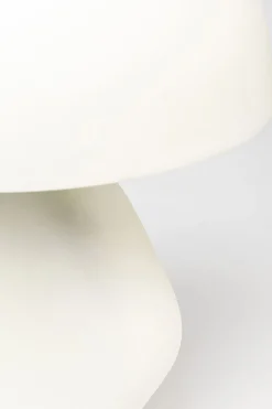 Lampa stołowa stalowa w kolorze białym 48 cm