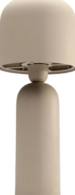 Lampa stołowa ze stali w kolorze beżowym 39 cm