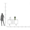 Lampa stołowa zielona szkło i tkanina 42 cm