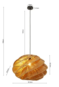 Lampa wisząca Aloha Whirl Ø56cm