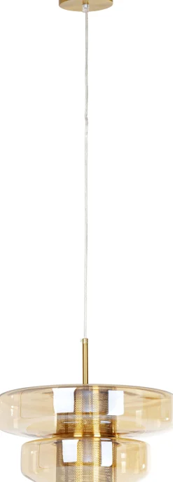 Lampa wisząca Arcadia bursztynowa Ø34cm