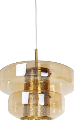 Lampa wisząca Arcadia bursztynowa Ø34cm