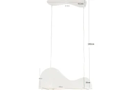 Lampa wisząca Cloud Beam Double biała 100cm