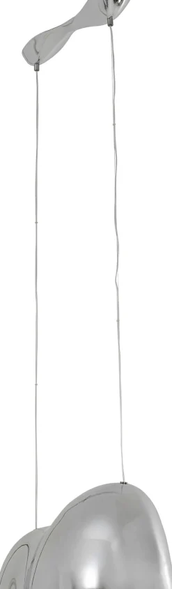 Lampa wisząca Cloud Beam Double srebrna 70cm