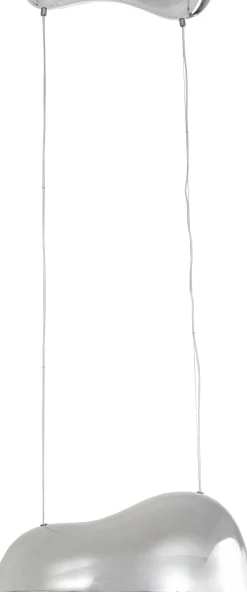 Lampa wisząca Cloud Beam Double srebrna 70cm