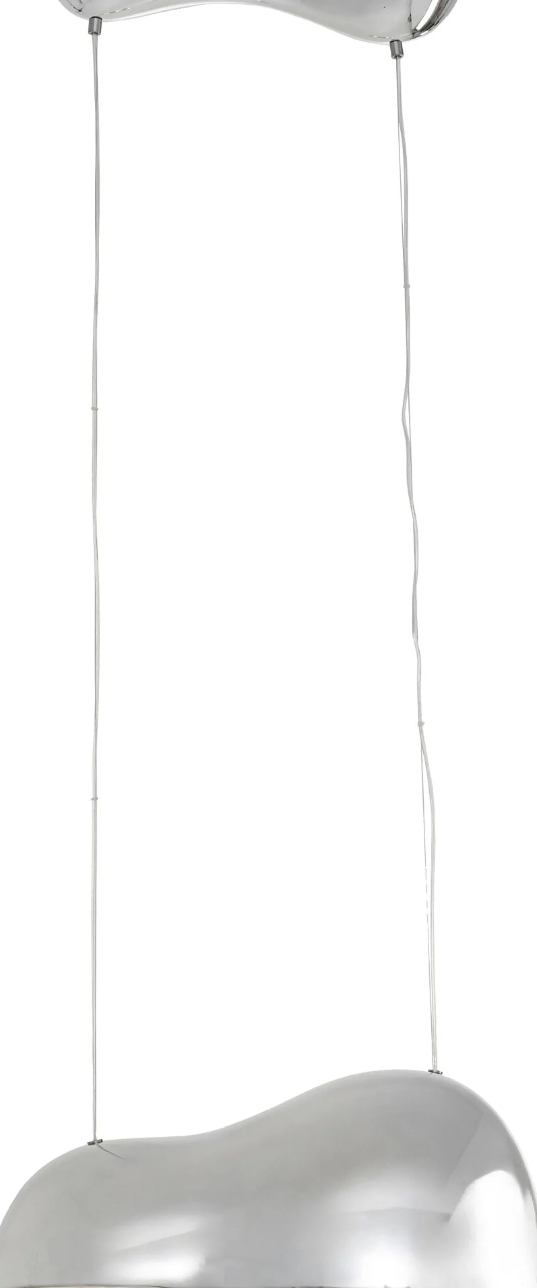 Lampa wisząca Cloud Beam Double srebrna 70cm
