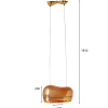 Lampa wisząca Cloud Beam Double brązowa 50cm