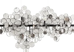 Lampa wisząca Clouds Clear 102x61 cm szara