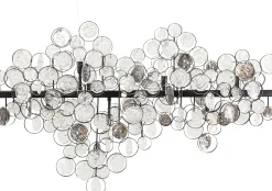 Lampa wisząca Clouds Clear 102x61 cm szara