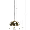 Lampa wisząca Cockatoo 46x56 cm złota