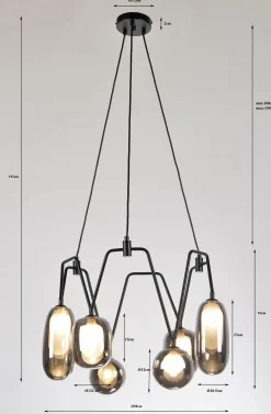Lampa Wisząca Columbo Chain Ø58cm