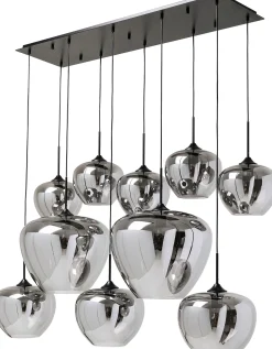 Lampa wisząca do salonu klosze przydymione szklane 110x160 cm