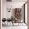 Lampa wisząca do salonu stalowa 5xG9 Ø50 cm