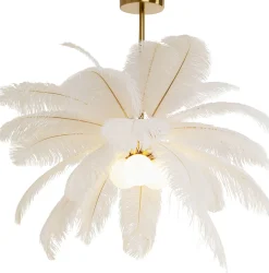 Lampa wisząca Feather Palm biała Ø60cm
