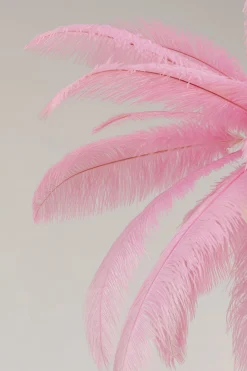 Lampa wisząca Feather Palm różowa Ø60cm