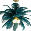 Lampa wisząca Feather Palm zielona Ø60cm
